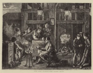 Pozos y mineros, el turno de noche